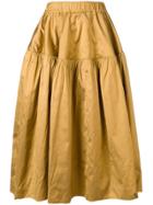 Marques'almeida Full Ruched Skirt - Gold