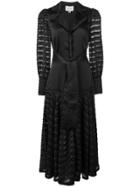 Alexis Juliska Sheer-panelled Dress - Black