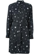 Kenzo 'tanami' Shirt Dress, Women's, Size: 38, Black, Cotton