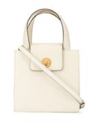 Bulgari Pre-owned Logo Turn-lock Structured 2way Bag - White