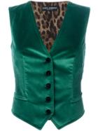 Dolce & Gabbana Fitted Waistcoat - Green