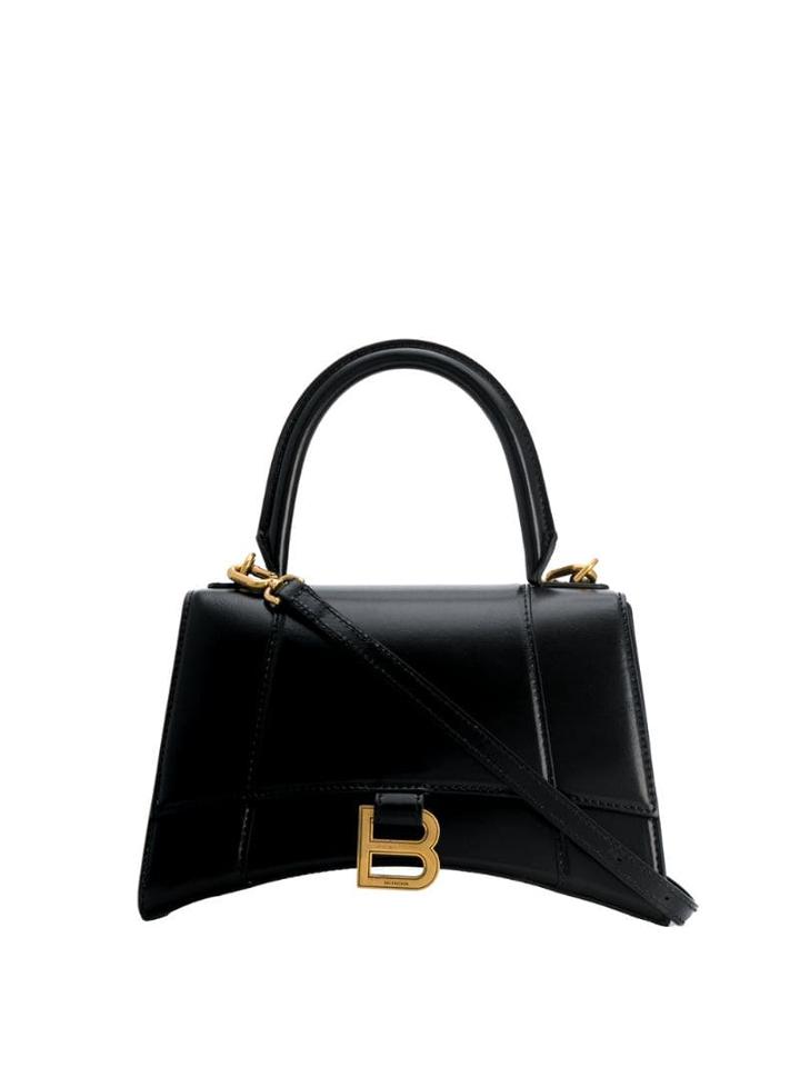 Balenciaga Small Hourglass Tote Bag - Black