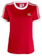 Adidas Signature 3 Stripe T-shirt - Red