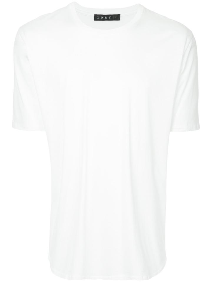Roar Embroidered Back Detail T-shirt - White