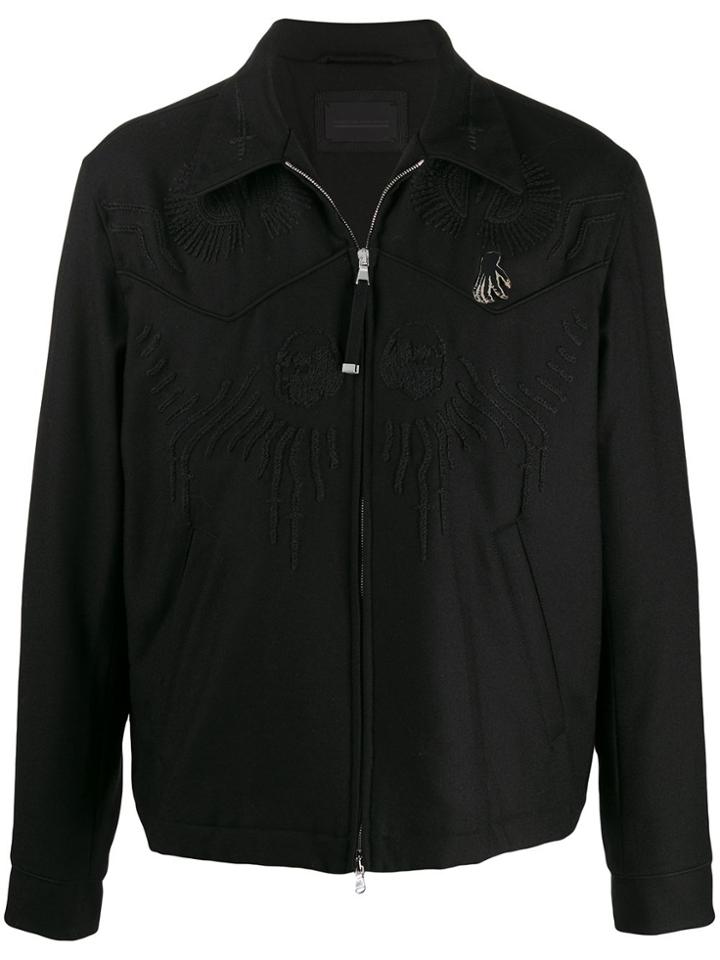 Diesel Black Gold Embroidered Light Jacket
