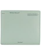 Off-white Bifold Wallet - Green
