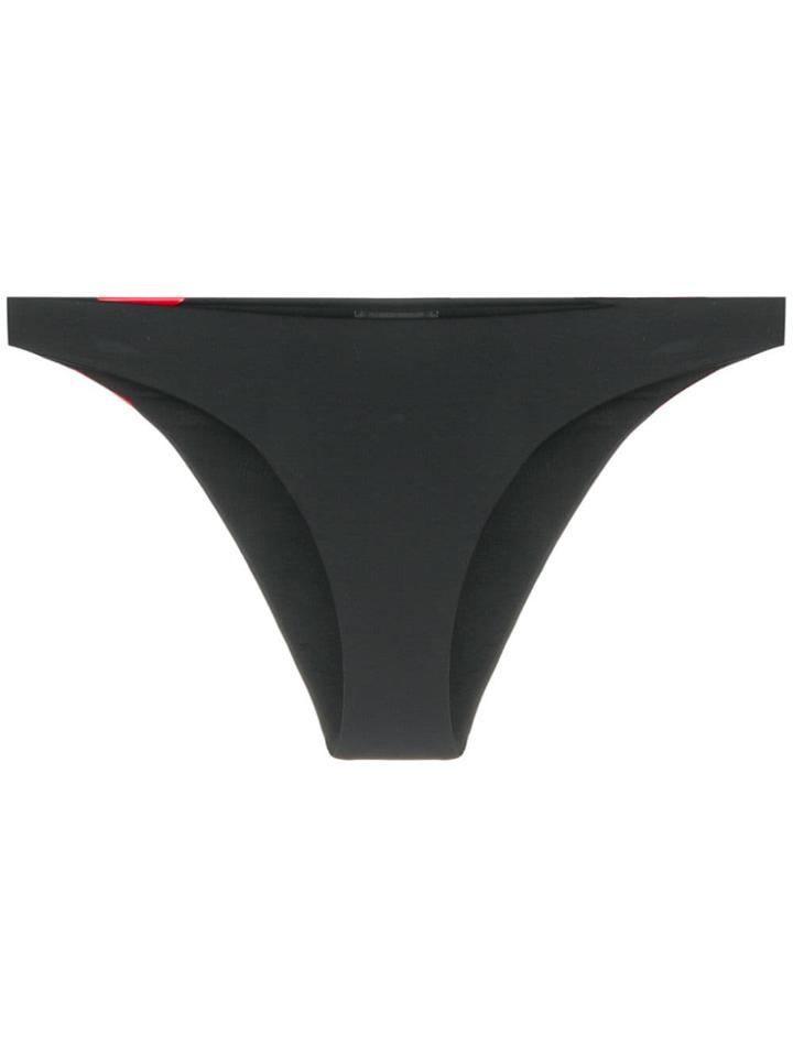 Dsquared2 Back Print Logo High Leg Briefs - Black