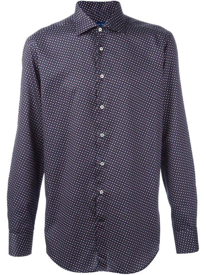 Etro 'mercurio' Shirt, Men's, Size: 44, Pink/purple, Cotton