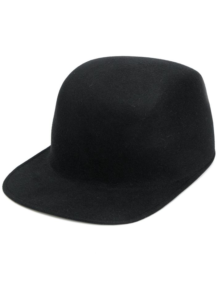 Overhead Flat Peak Cap - Black