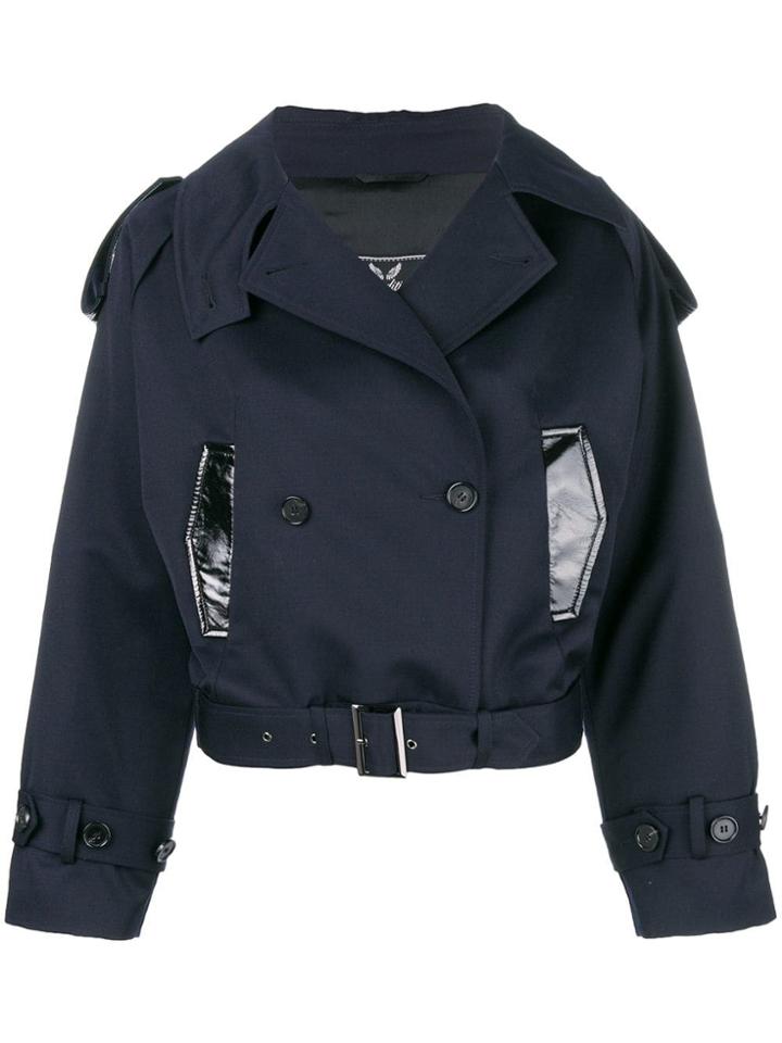 Unconditional Double Breasted Cropped Jacket - Blue