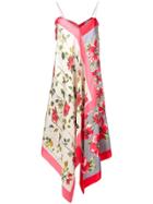 Semicouture Floral Print Slip Dress - Pink