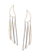 By Boe Petal Outline Earrings - Metallic