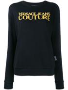 Versace Jeans Couture Caviar Logo Sweatshirt - Black