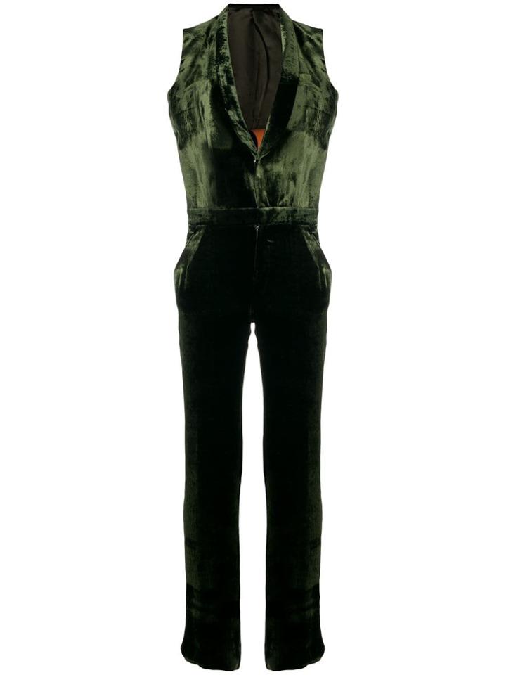Each X Other Velvet Fluid Jumpsuit - Green