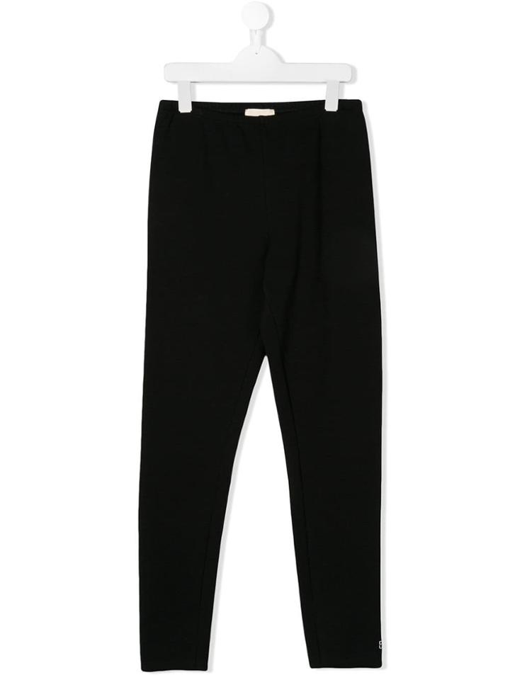 Douuod Kids Teen Logo Printed Leggings - Black