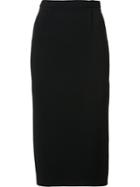 Roland Mouret 'arreton' Skirt, Women's, Size: 12, Black, Spandex/elastane/acetate/viscose