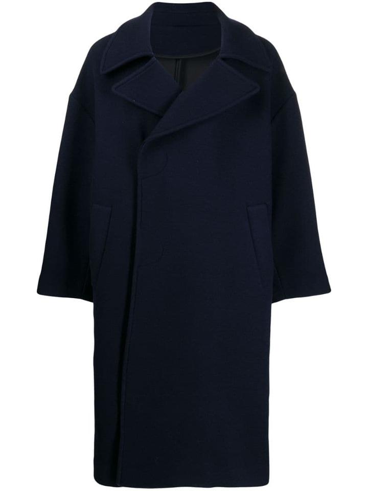 Qasimi Cubens Coat - Blue