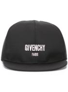 Givenchy Logo Embroidered Cap, Men's, Black, Cotton/polyamide/polyurethane