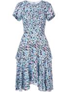 Jason Wu Collection Gathered Floral Dress - Blue