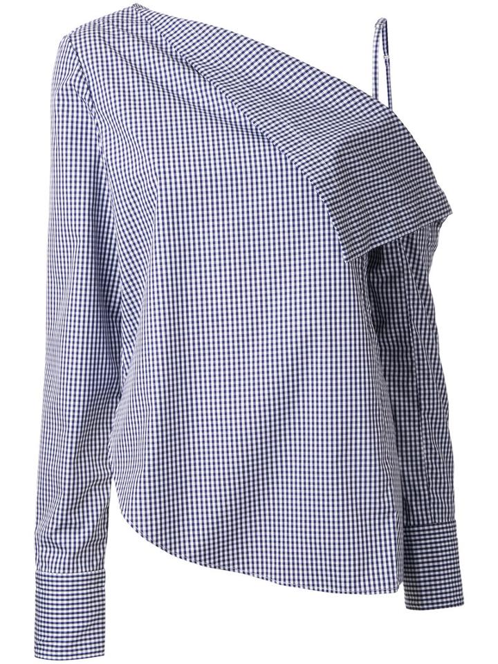 Dion Lee Axis Shirt, Women's, Size: 6, Blue, Cotton