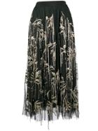 Amen Embellished Tulle Skirt - Black