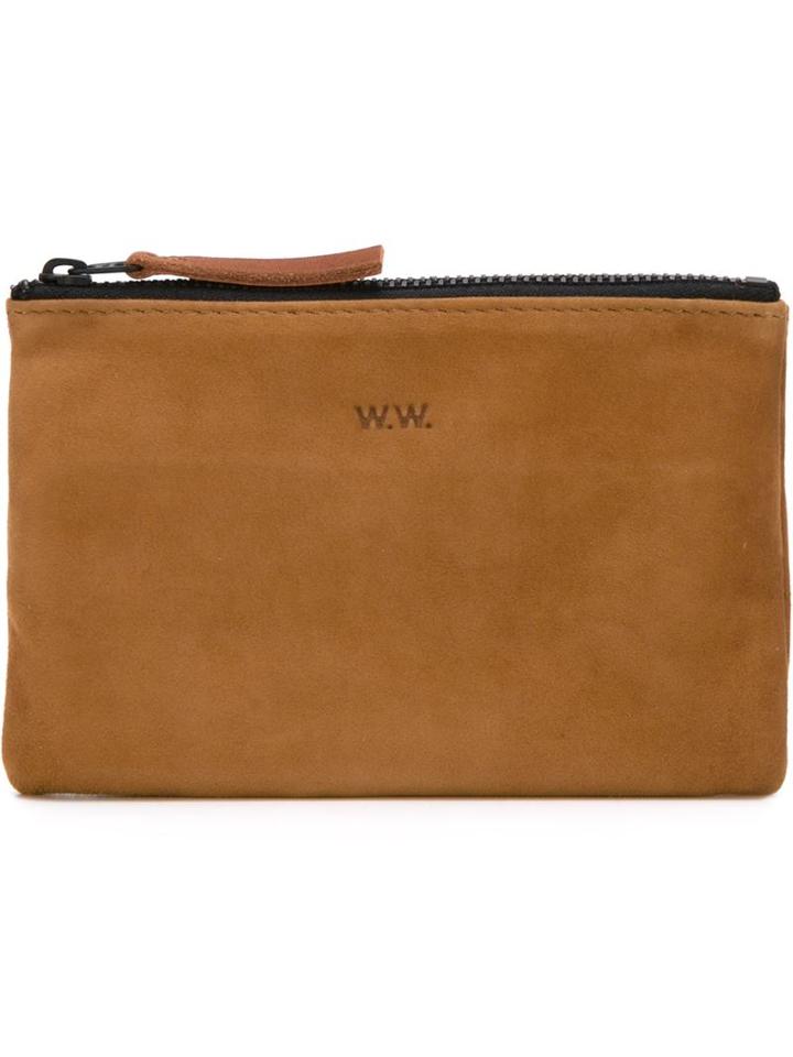 Wood Wood Suede Zip Purse