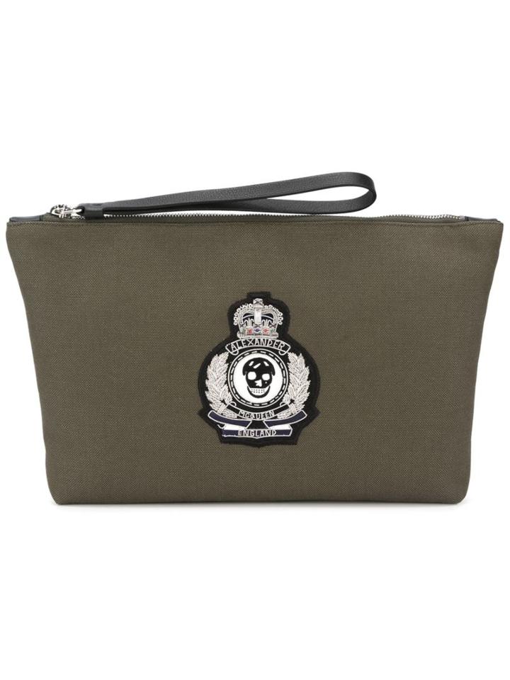 Alexander Mcqueen Skull Patch Clutch