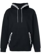 Wooyoungmi Logo Banded Hoodie - Blue