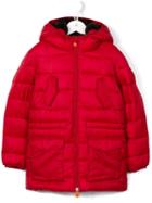 Save The Duck Kids Hooded Padded Coat, Boy's, Size: 8 Yrs, Red