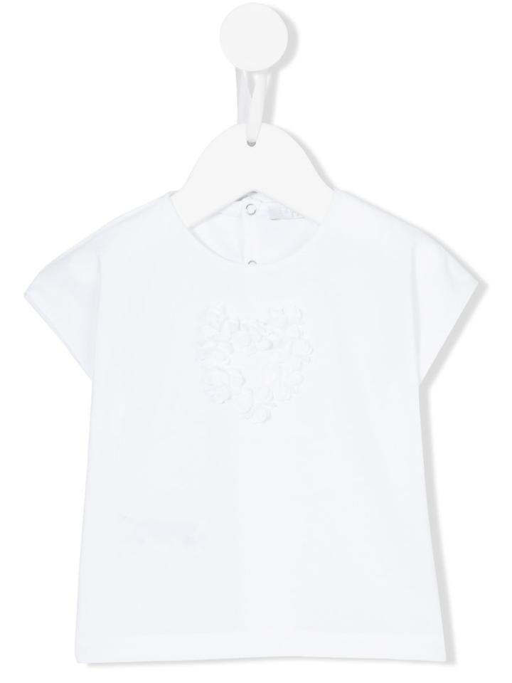 Il Gufo - Floral Appliquéd T-shirt - Kids - Cotton/spandex/elastane - 12 Mth, White