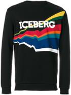Iceberg Colour-block Logo Sweater - Black