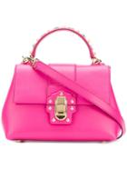 Lucia Tote - Women - Calf Leather - One Size, Pink/purple, Calf Leather, Dolce & Gabbana