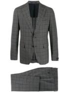 Tagliatore Two-piece Check Formal Suit - Grey