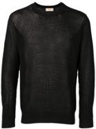 Maison Flaneur Long-sleeve Fitted Sweater - Black