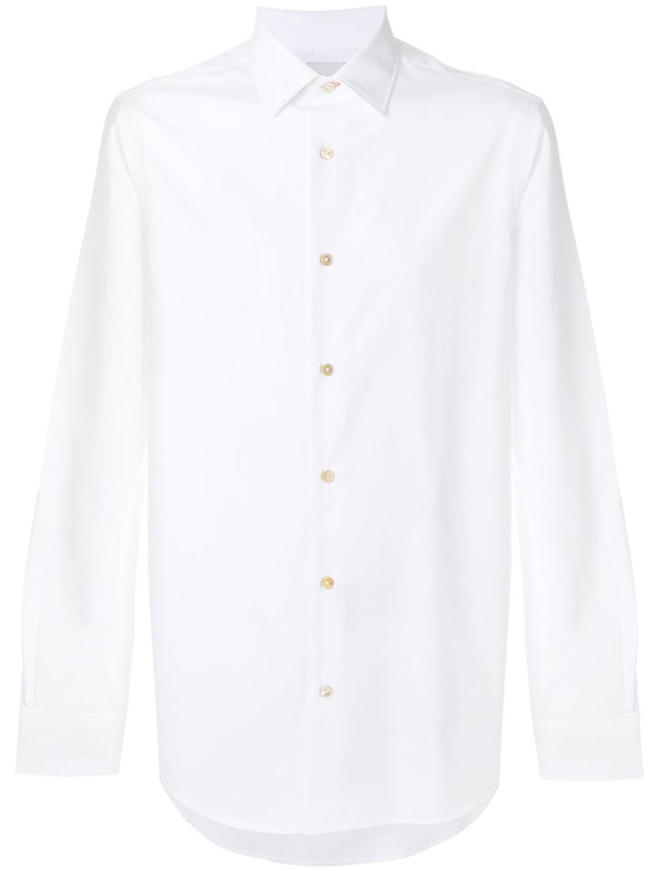 Paul Smith Striped Cuff Shirt - White