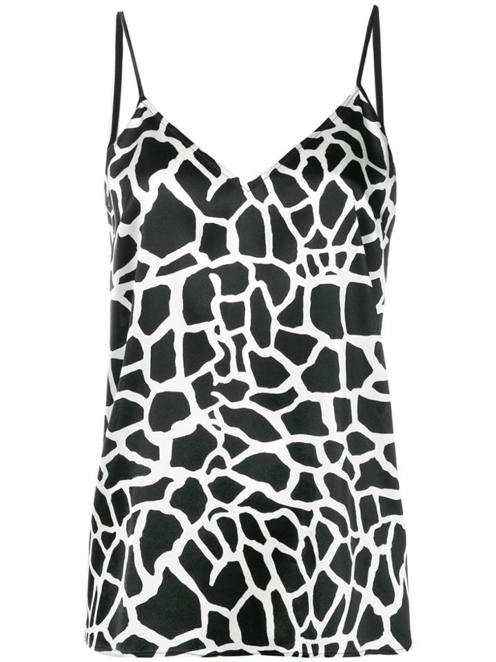 Federica Tosi Printed Satin Camisole - Black