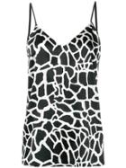 Federica Tosi Printed Satin Camisole - Black