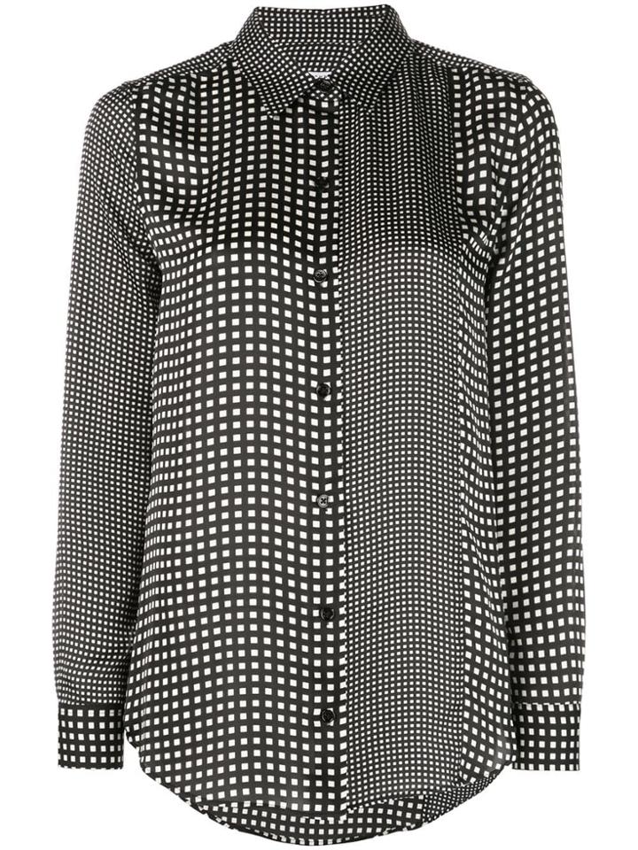 Equipment Micro Check Shirt - Black