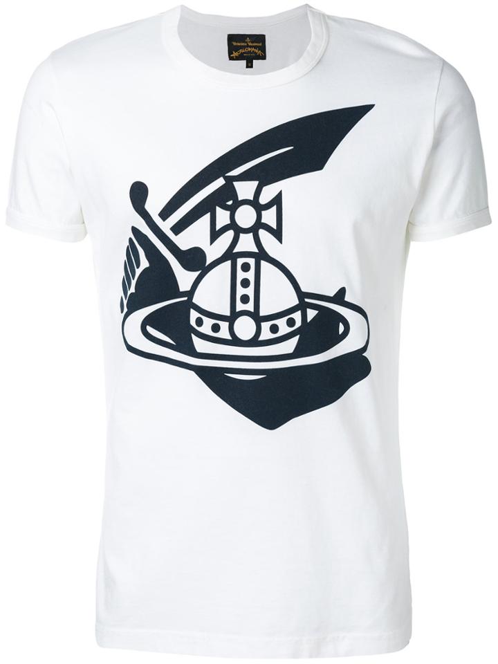 Vivienne Westwood Anglomania Orb Print T-shirt - White