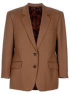 Burberry Vintage Long-sleeve Buttoned Blazer - Brown