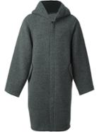 E. Tautz Duffel Coat, Men's, Size: 42, Grey, Wool