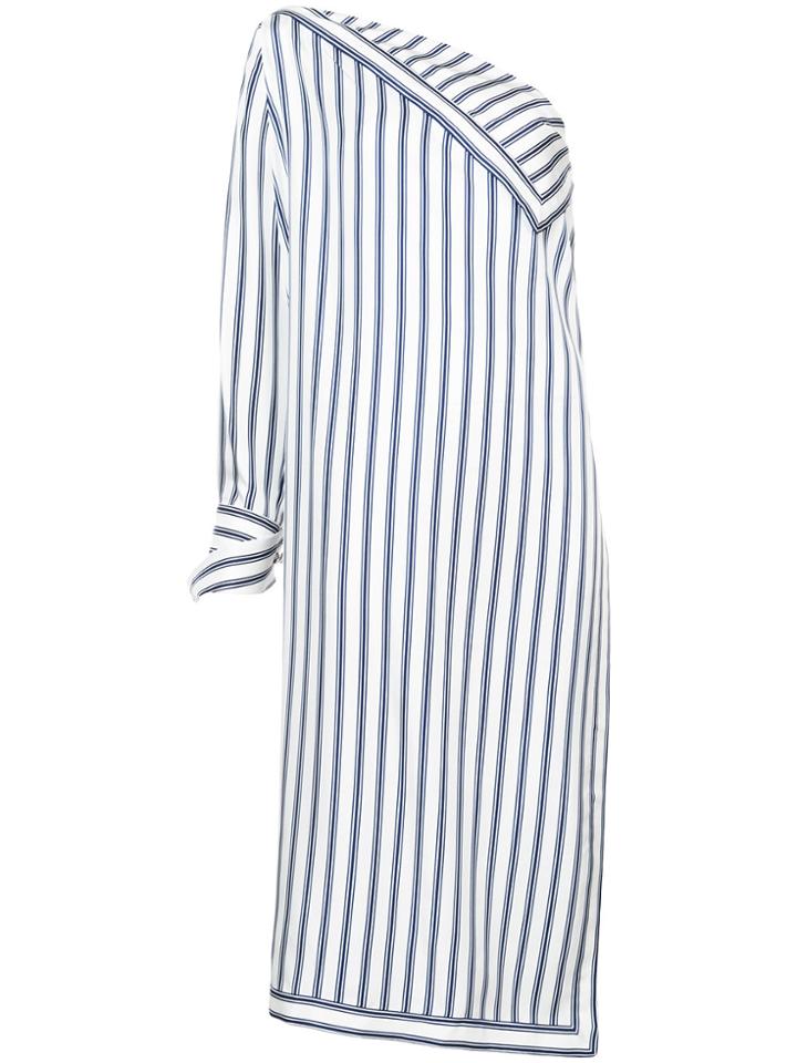 Monse Long Striped Asymmetric Shirt - Blue