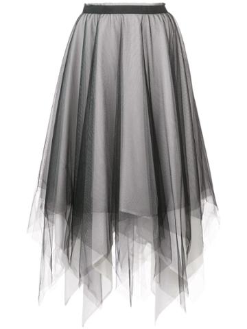 Marc Le Bihan Asymmetric Full Skirt - Black