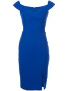 Black Halo Fitted Sweetheart Dress - Blue