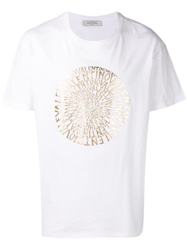 Valentino Metallic Print T-shirt - White