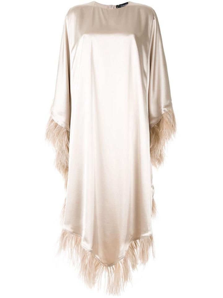 Alison Brett Angi Feather-embellished Dress - Gold