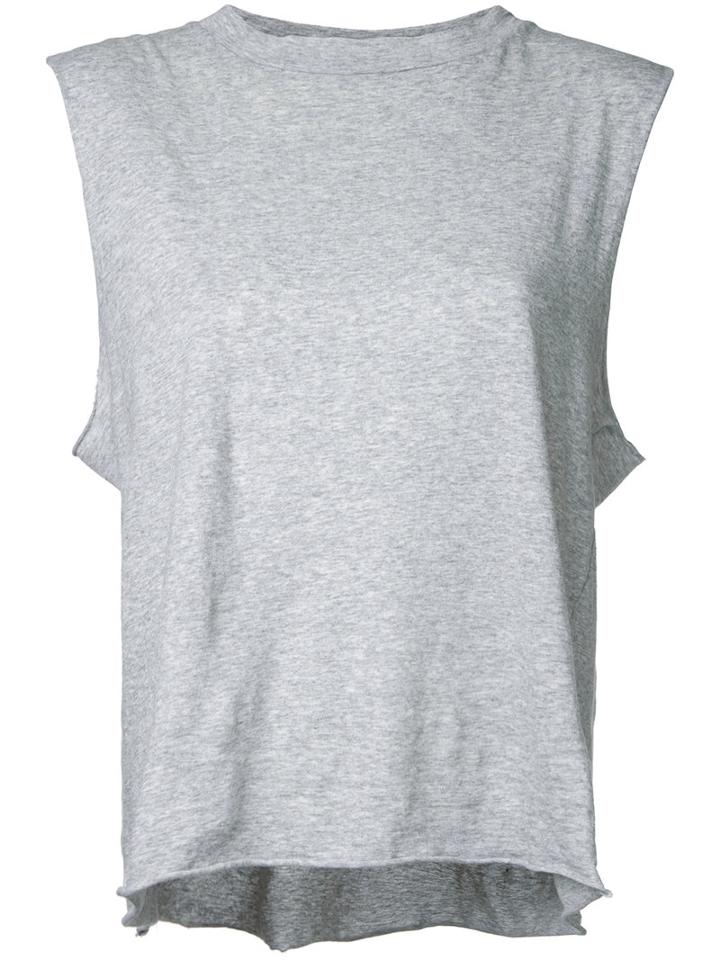 Nobody Denim Heather Raw Band Tank, Women's, Size: Medium, Grey, Organic Cotton