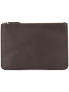 Orciani Logo Zipped Pouch - Brown