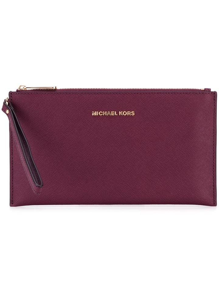 Michael Michael Kors 'jet Set Travel' Clutch, Women's, Pink/purple