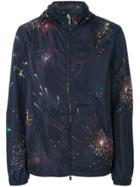 Valentino Fireworks Print Windbreaker - Blue